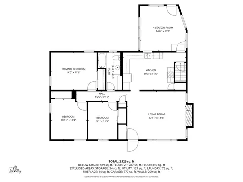 Floorplan - 1027 Central Ave, Deerfield, IL 60015 photo 2 of 4