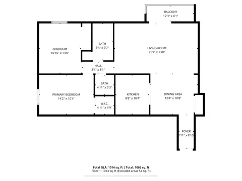 Floorplan - 144 E Bailey Rd #L, Naperville, IL 60565 photo 1 of 1