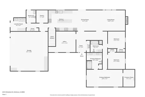 Floorplan - 6515 Chickaloon Dr, Mchenry, IL 60050 photo 1 of 3