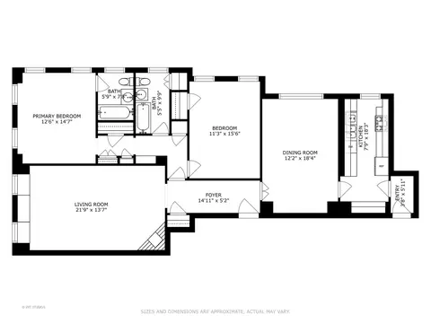 Floorplan - 73 Elm St #3A, Chicago, IL 60611 photo 1 of 1
