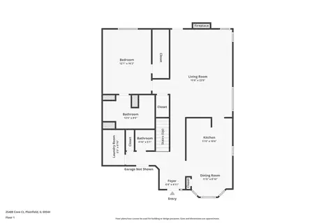Floorplan - 25408 Cove Ct, Plainfield, IL 60544 photo 1 of 4