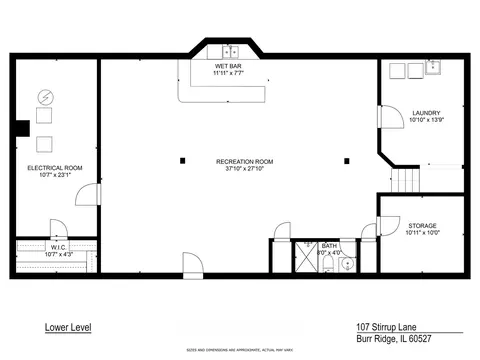 Floorplan - 107 Stirrup Ln, Burr Ridge, IL 60527 photo 3 of 3