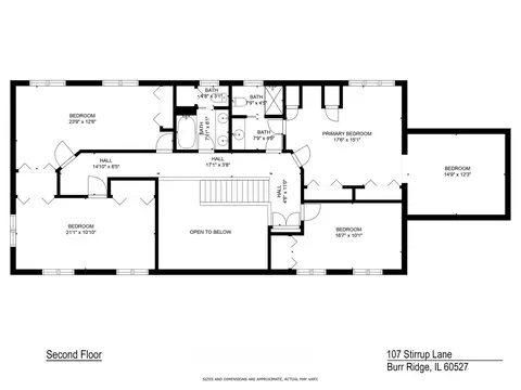 Floorplan - 107 Stirrup Ln, Burr Ridge, IL 60527 photo 2 of 3