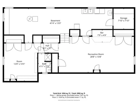Floorplan - 8950 Ewing Ave, Evanston, IL 60203 photo 2 of 3