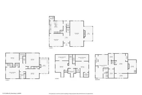 Floorplan - 1115 Colfax St, Evanston, IL 60201 photo 5 of 5
