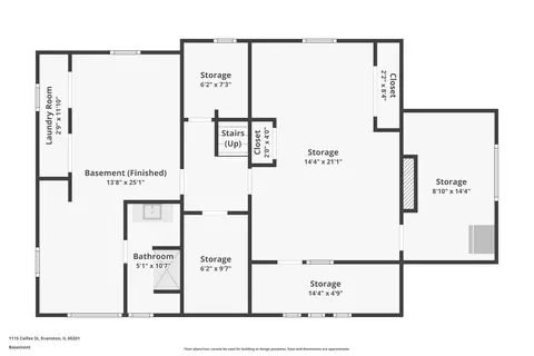 Floorplan - 1115 Colfax St, Evanston, IL 60201 photo 4 of 5
