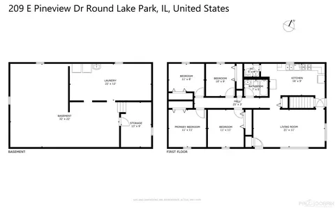 Floorplan - 209 E Pineview Dr, Round Lake Park, IL 60073 photo 1 of 1