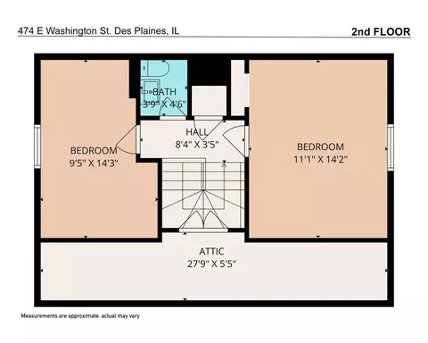 Floorplan - 474 E Washington St, Des Plaines, IL 60016 photo 2 of 3