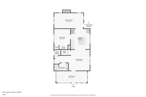 Floorplan - 609 E Chapin St, Morris, IL 60450 photo 1 of 4