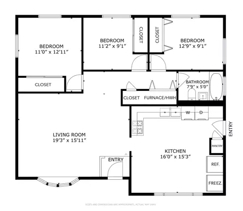 Floorplan - 709 S Dennis Rd, Wheeling, IL 60090 photo 1 of 1