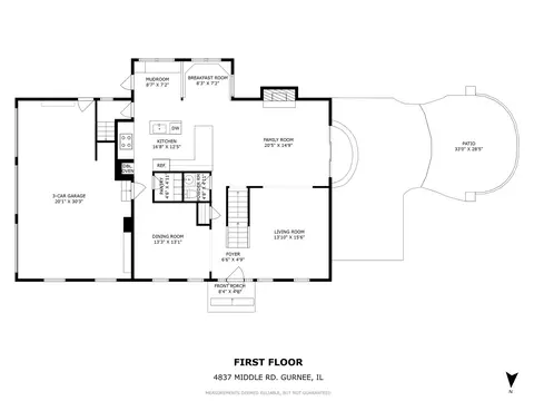 Floorplan - 4837 Middle Rd, Gurnee, IL 60031 photo 1 of 3