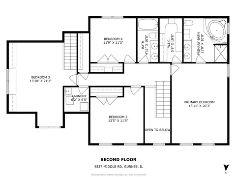Floorplan - 4837 Middle Rd, Gurnee, IL 60031 photo 2 of 3