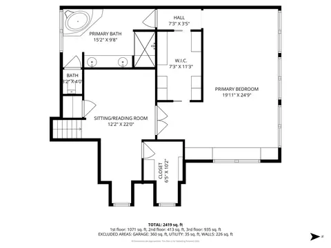 Floorplan - 100 Williamsburg Rd, Evanston, IL 60203 photo 3 of 4