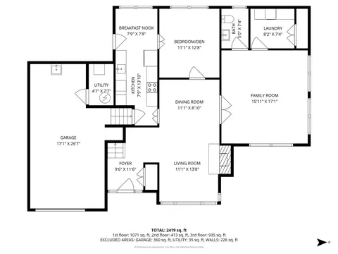 Floorplan - 100 Williamsburg Rd, Evanston, IL 60203 photo 1 of 4