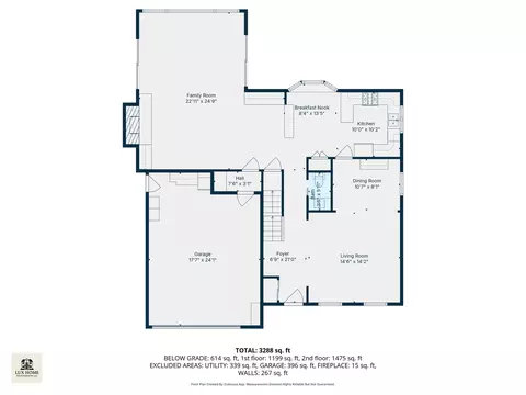 Floorplan - 5187 Chambers Dr, Hoffman Estates, IL 60010 photo 2 of 4