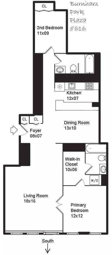 Floorplan - 40 E 9th St #616, Chicago, IL 60605 photo 1 of 1