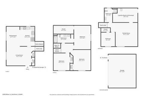 Floorplan - 3348 Willow Ln, Markham, IL 60428 photo 4 of 4