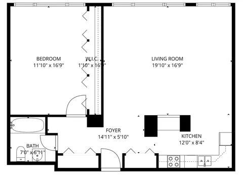 Floorplan - Undisclosed, Chicago, IL 60613 photo 1 of 1