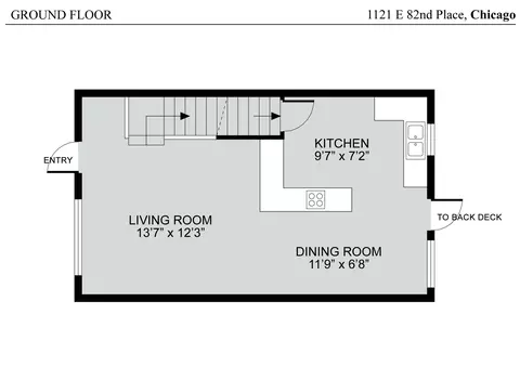 Floorplan - 1121 E 82nd Pl, Chicago, IL 60619 photo 1 of 3