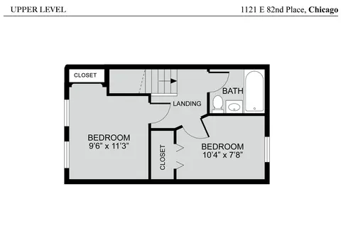 Floorplan - 1121 E 82nd Pl, Chicago, IL 60619 photo 2 of 3