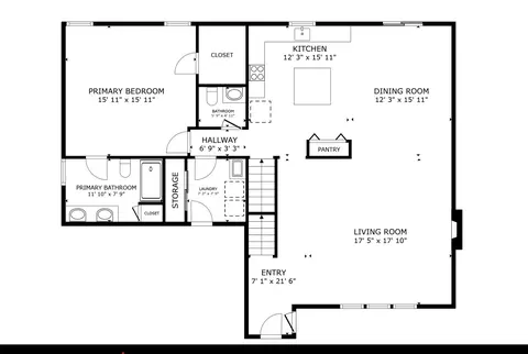 Floorplan - 2745 Sedona Dr, Normal, IL 61761 photo 1 of 3