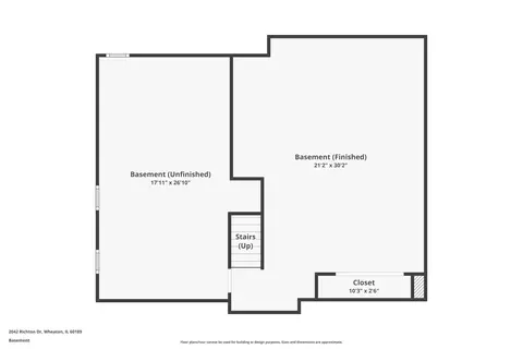 Floorplan - 2042 Richton Dr, Wheaton, IL 60189 photo 2 of 8