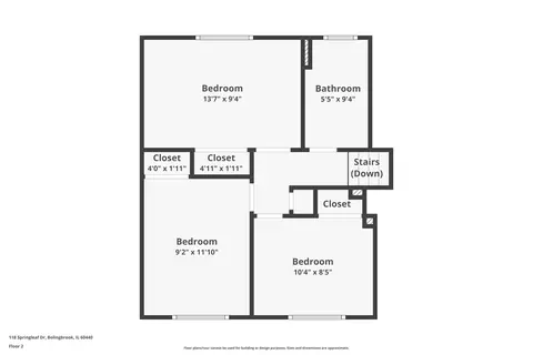 Floorplan - 118 Springleaf Dr, Bolingbrook, IL 60440 photo 2 of 3