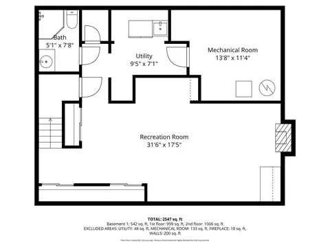 Floorplan - 610 Drexel Ave, Glencoe, IL 60022 photo 3 of 4