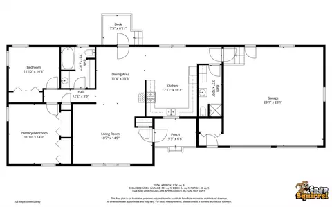 Floorplan - 206 Maple St W, Sidney, IL 61877 photo 1 of 1