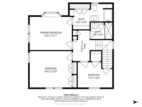 Floorplan - 2740 Asbury Ave, Evanston, IL 60201 photo 3 of 5