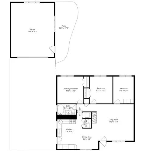 Floorplan - 367 Park Ave, Wheeling, IL 60090 photo 1 of 1
