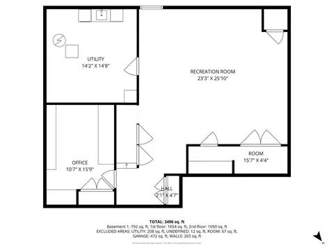 Floorplan - 706 Cherry Ct, Itasca, IL 60143 photo 1 of 4