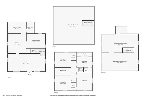 Floorplan - 108 S Main St, Annawan, IL 61234 photo 1 of 5