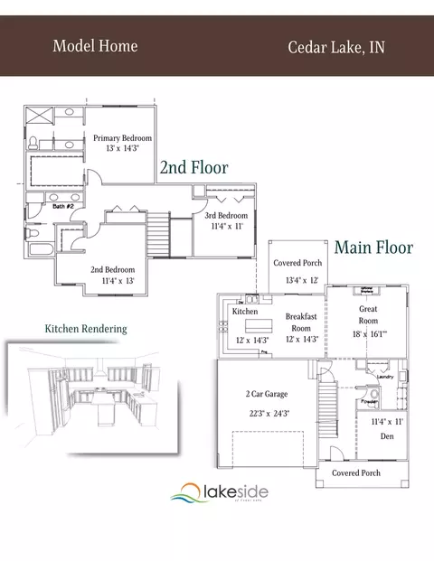 Floorplan - 5833 W 134th Ave, Cedar Lake, IN 46303 photo 1 of 1