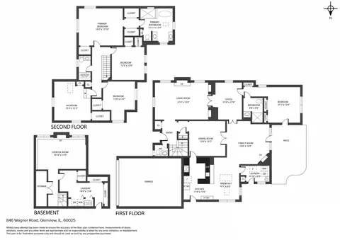 Floorplan - 846 Wagner Rd, Glenview, IL 60025 photo 1 of 1