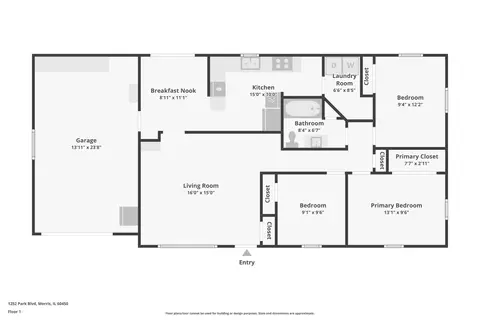 Floorplan - 1252 Park Blvd, Morris, IL 60450 photo 1 of 1