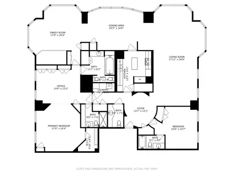 Floorplan - 100 E Huron St #3705, Chicago, IL 60611 photo 1 of 1