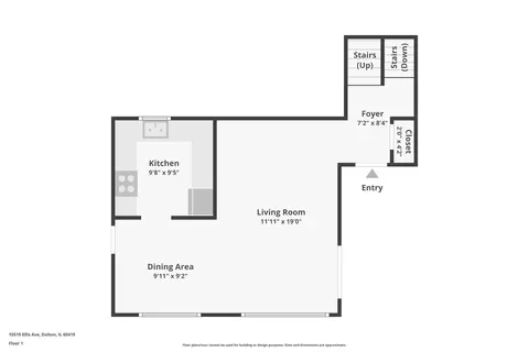 Floorplan - 15519 Ellis Ave, Dolton, IL 60419 photo 4 of 4