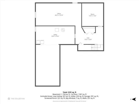 Floorplan - 1607 Stoddard Ave, Wheaton, IL 60187 photo 2 of 3