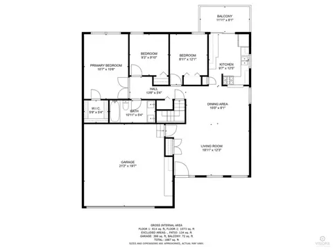 Floorplan - 1587 Brookside Dr, Hoffman Estates, IL 60169 photo 2 of 2