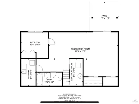 Floorplan - 1587 Brookside Dr, Hoffman Estates, IL 60169 photo 1 of 2