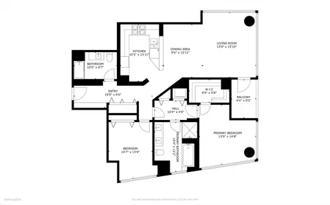 Floorplan - 60 E Monroe St #5304, Chicago, IL 60603 photo 1 of 1