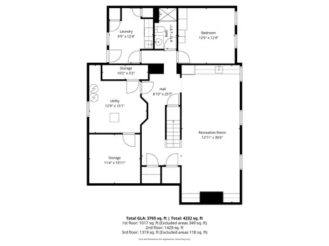 Floorplan - 909 S Wheaton Ave, Wheaton, IL 60189 photo 3 of 4