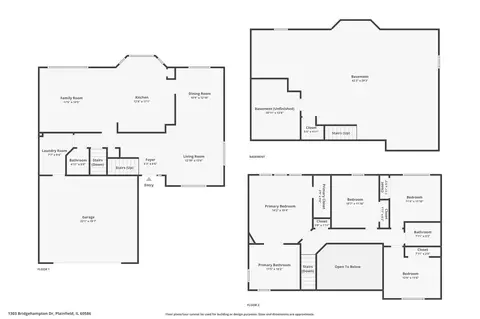 Floorplan - 1303 Bridgehampton Dr, Plainfield, IL 60586 photo 1 of 3
