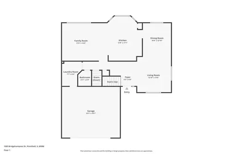Floorplan - 1303 Bridgehampton Dr, Plainfield, IL 60586 photo 3 of 3