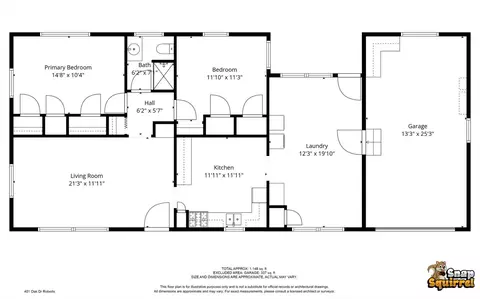 Floorplan - 401 Oak Dr, Roberts, IL 60962 photo 1 of 1
