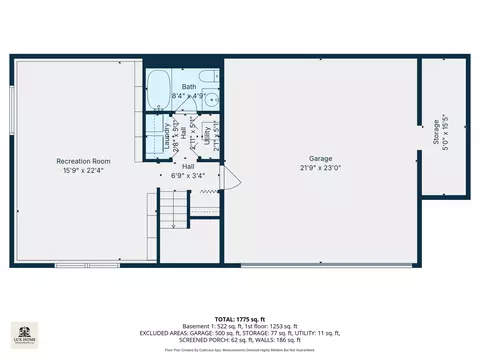 Floorplan - 4480 Thornbark Dr, Hoffman Estates, IL 60192 photo 2 of 3