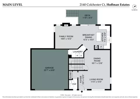 Floorplan - 2140 Colchester Ave, Hoffman Estates, IL 60192 photo 1 of 3