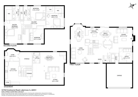 Floorplan - 32764 N Innetowne Rd, Lakemoor, IL 60051 photo 1 of 1