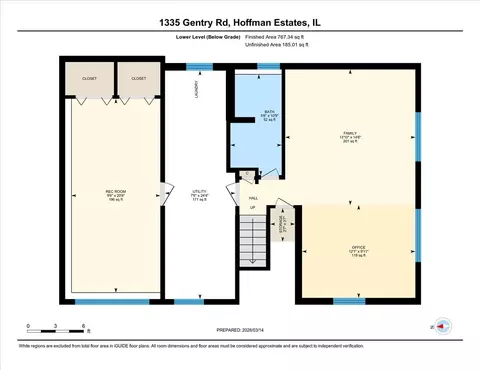 Floorplan - 1335 Gentry Rd, Hoffman Estates, IL 60169 photo 2 of 2